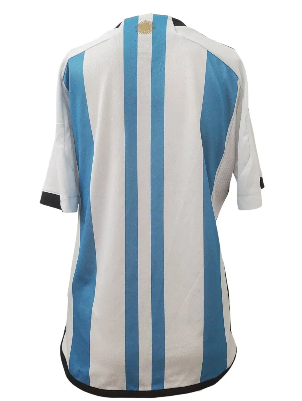 Adidas Argentina 2022 Soccer Blue & White Striped Youth Soccer Jersey (L/13-14Y)